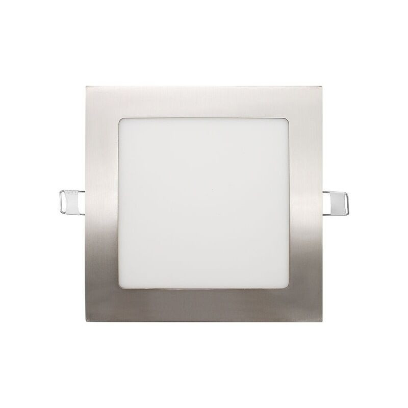 Painel LED MAXLED 9W Quadrado Aço Escovado CCT3 (3000K-4000K-6500K) IP44