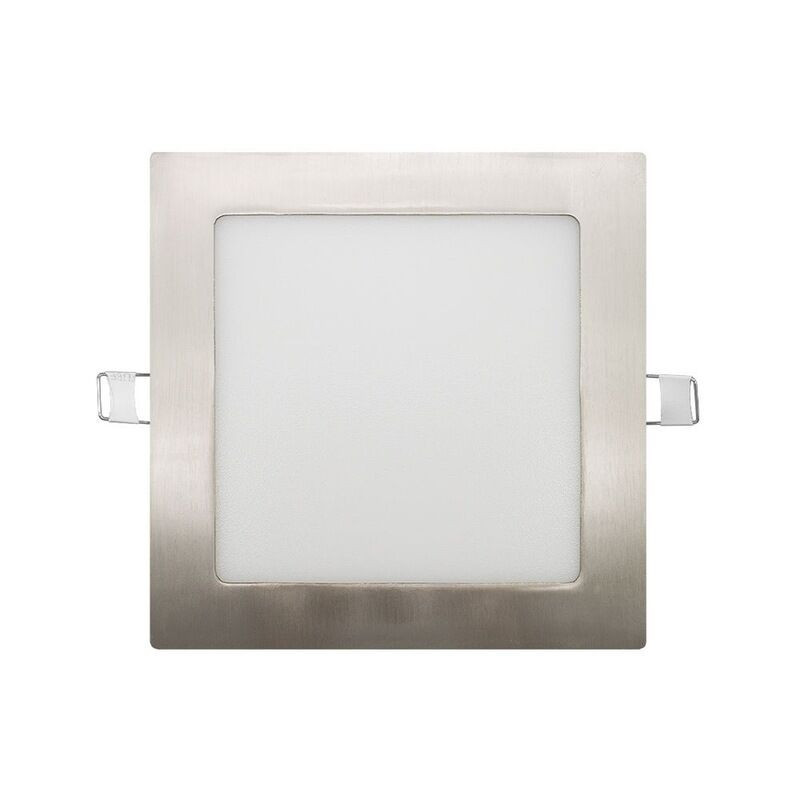 Painel LED MAXLED 12W Quadrado Aço Escovado CCT3 (3000K-4000K-6500K) IP44