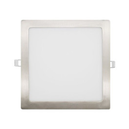 Painel LED MAXLED 18W Quadrado Aço Escovado IP44 CCT3 (3000K-4000K-6500K)