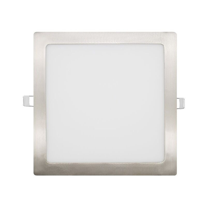 Painel LED MAXLED 18W Quadrado Aço Escovado IP44 CCT3 (3000K-4000K-6500K)