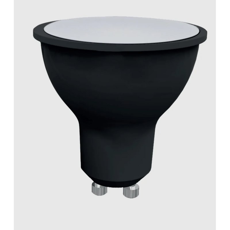Lâmpada LED MAXLED GU10 Plástico Preto 7W Luz Natural 100º (4000K)