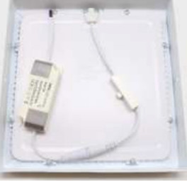 Painel LED Saliente MAXLED 18W Quadrado Branco IP44 CCT3 (3000K-4000K-6500K)