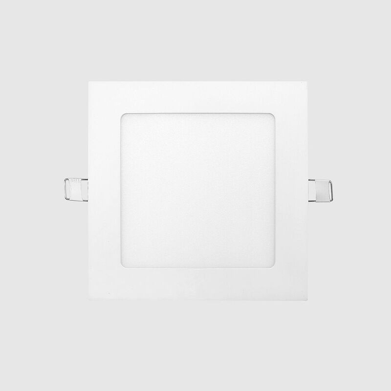 Painel LED Encastrar MAXLED 9W Quadrado Branco IP44 CCT3 (3000K-4000K-6500K)