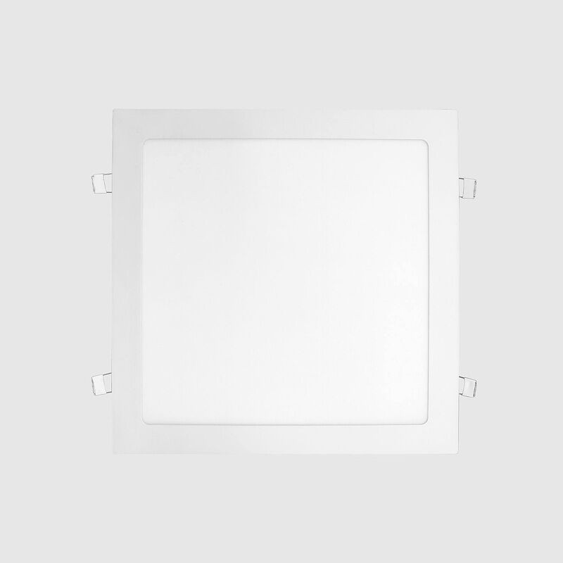 Painel LED Encastrar MAXLED 24W Quadrado Branco IP44 CCT3 (3000K-4000K-6500K)