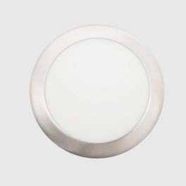 Painel LED Encastrar MAXLED 18W Redondo Aço Escovado IP44 CCT3 (3000K-4000K-6500K)