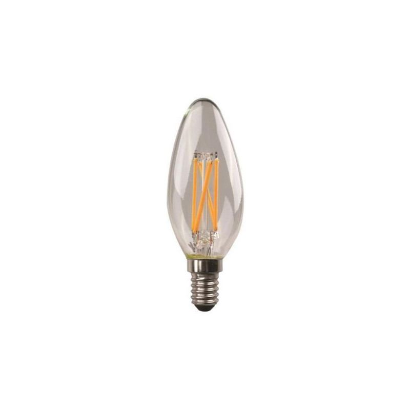 Lâmpada LED EUROLAMP E14 Chama Filamento 4.2W Luz Natural (4000K)