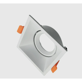 Aro GU10 Recuado Orientável MAXLED Alumínio Quadrado Branco