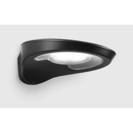 Aplique LED de Parede Solar Preto c/ Sensor de Movimento LUXTAR 2W Luz Quente (3000K)