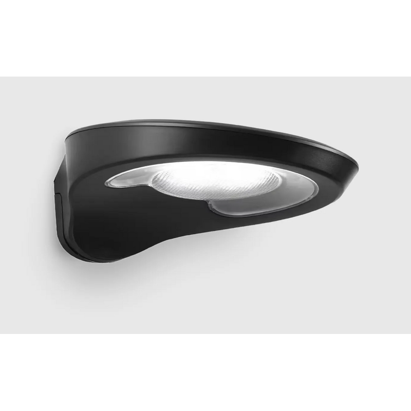 Aplique LED de Parede Solar Preto c/ Sensor de Movimento LUXTAR 2W Luz Quente (3000K)