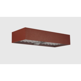 Aplique LED Solar de Parede c/ sensor LUXTAR 6W Brick Corten Luz Natural (4000K) IP54