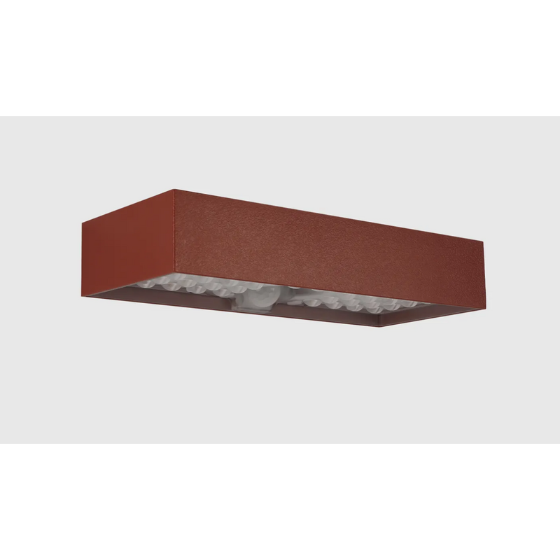 Aplique LED Solar de Parede c/ sensor LUXTAR 6W Brick Corten Luz Natural (4000K) IP54