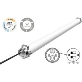 Armadura LED Compacta SLIGHTING HÓRUS 25-30-40W 120cm 3CCT (3000K/4000K/5000K) IP69K