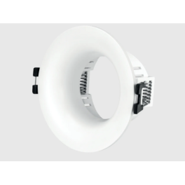 Aro GU10 Recuado Fixo MAXLED PC Redondo Branco