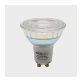 Lâmpada LED MAXLED GU10 Vidro 7.3W 30º Luz Quente (2700K)