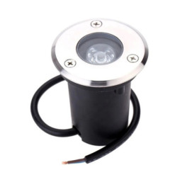 Uplight LED Luselamp Redondo Inox IP65 1W Luz Quente (3000K)