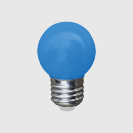 Lâmpada LED MAXLED E27 G45 1W Azul Arraial