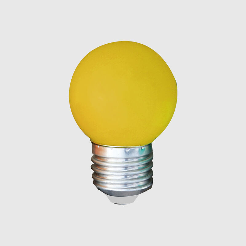 Lâmpada LED MAXLED E27 G45 1W Amarelo Arraial