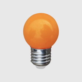 Lâmpada LED MAXLED E27 G45 1W Laranja Arraial