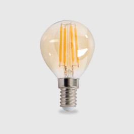 Lâmpada LED LUXTAR E14 P45 Filamento 4W Luz Quente (2500K)