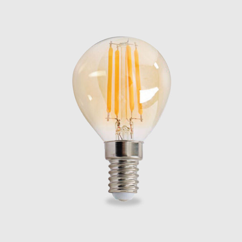 Lâmpada LED LUXTAR E14 P45 Filamento 4W Luz Quente (2500K)
