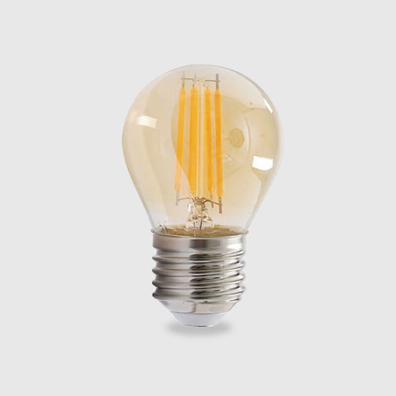 Lâmpada LED LUXTAR E27 G45 Filamento 4W Luz Quente (2500K)