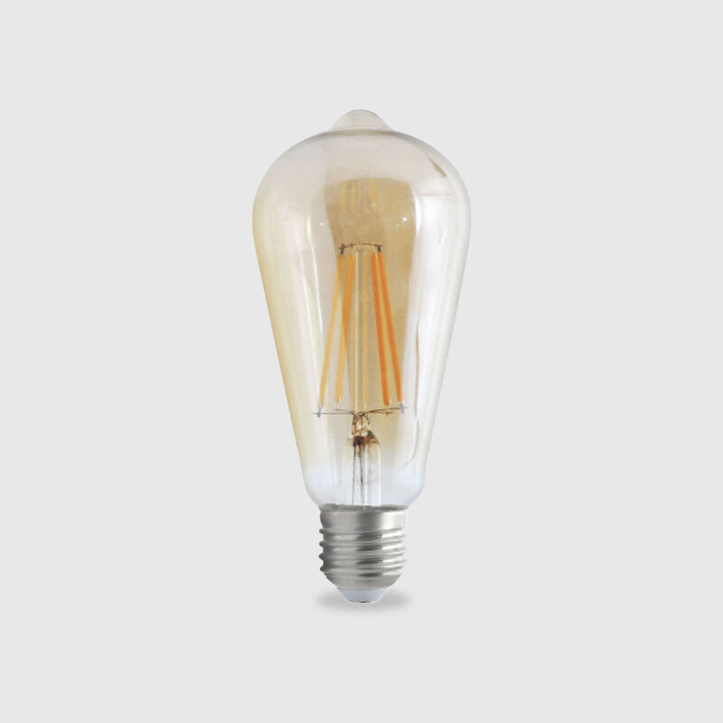 Lâmpada LED LUXTAR E27 ST64 Filamento 7W Luz Quente (2500K)