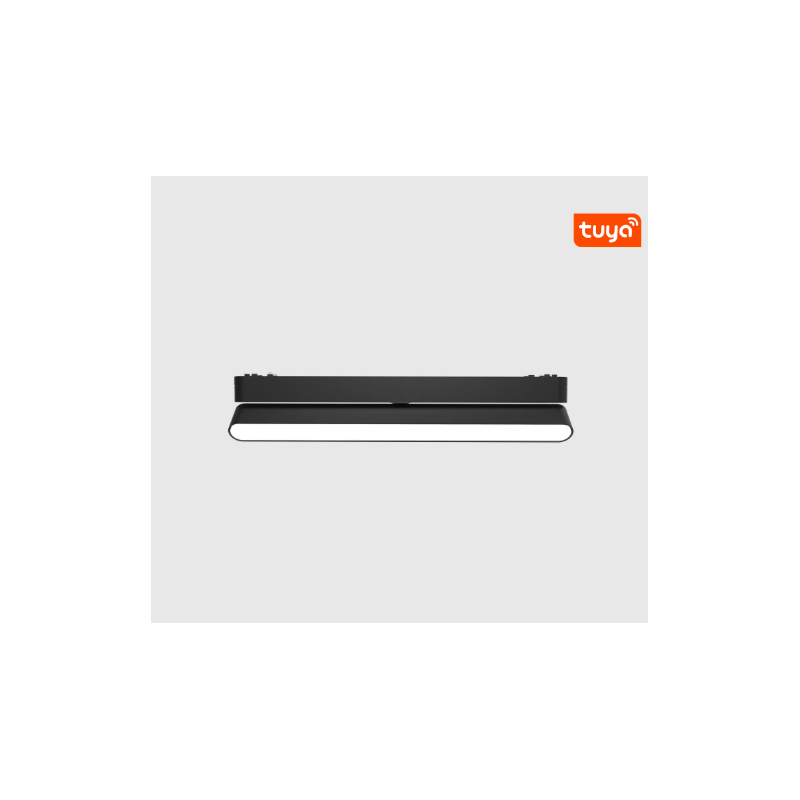 Projetor Linear Orientavel Preto 100º 16W (930lm) CCT ( 2700k-4000k-6000k )para Calha Magnética LUMIARQ 40V