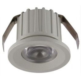 Mini Spot LED SLIGHTING 3W Redondo Cinza Luz Quente (3000K) IP44