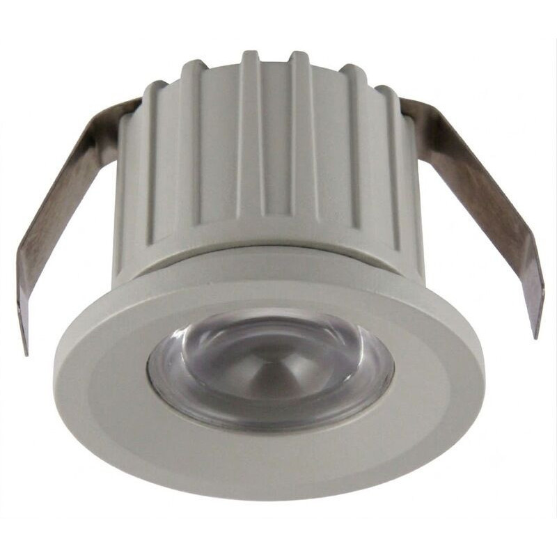 Mini Spot LED SLIGHTING 3W Redondo Cinza Luz Quente (3000K) IP44