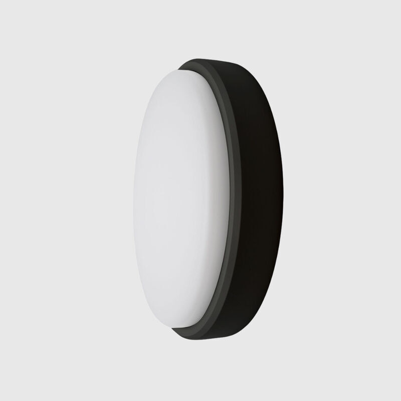 Plafon LED MAXLED Regulável 23W-18W-12W Redondo Preto CCT3 IP65