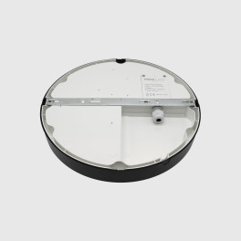 Plafon LED MAXLED Regulável 23W-18W-12W Redondo Preto CCT3 IP65