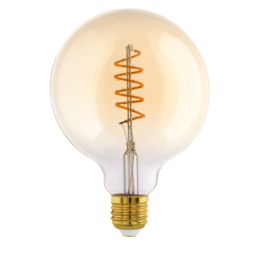 Lâmpada LED EGLO E27 G125 Filamento Rosca Dimável  4W Luz Quente (2000K)
