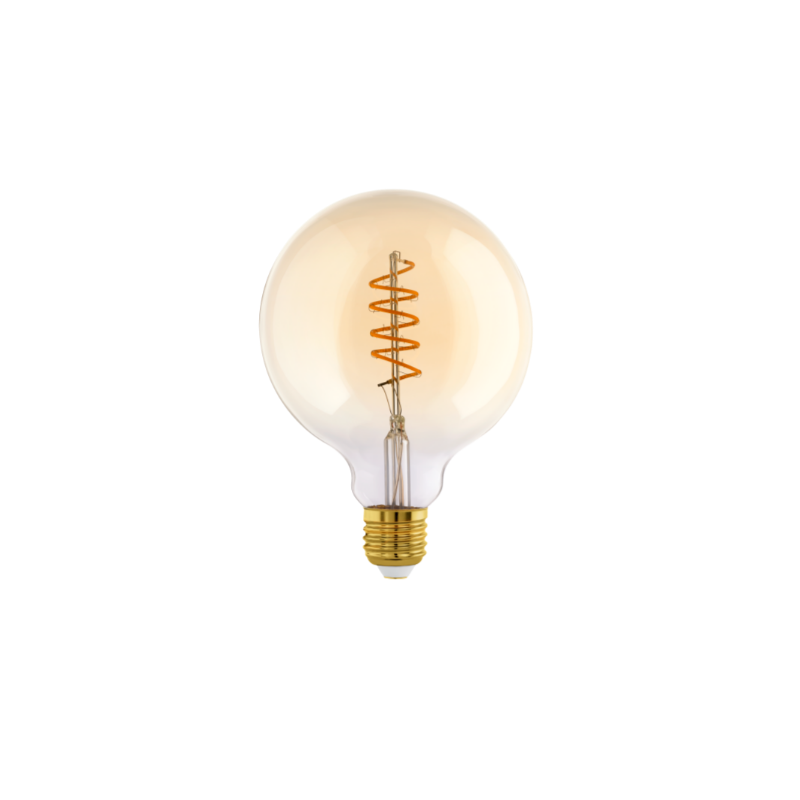 Lâmpada LED EGLO E27 G125 Filamento Rosca Dimável  4W Luz Quente (2000K)