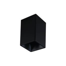 Aplique de Teto Saliente SLIGHTING RUFUS Quadrado Preto 1x GU10 IP20