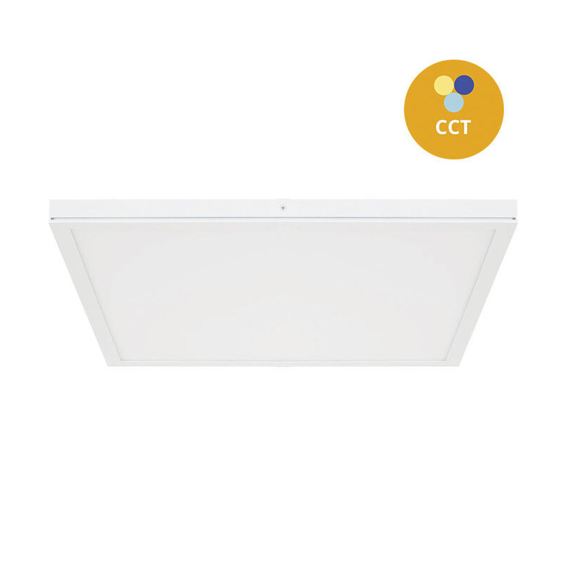 Painel LED Saliente Slim LUMIT VOLTAIRE 24W 300X300mm CCT (3000K-4000K-6500K) Aro Branco