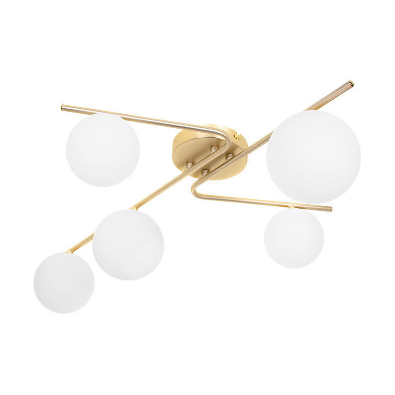 Candeeiro de Teto LUMIT ANALU Dourado 5X G9
