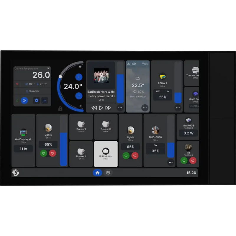 Shelly Wall Display XL Black - Ecrã de Parede Touch 10.1'' WIFI 6 / Bluetooth 5.4 C/ Relé 1500W