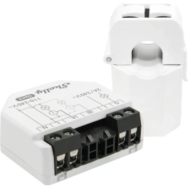 Shelly EM Gen3 + 50A CT - Módulo WIFI/Bluetooth com Duplo Medidor de Consumo + Núcleo de Medição de 50A