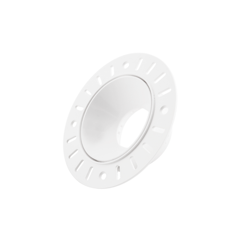 Aro GU10 Recuado Fixo Trimless SLIGHTING KORI Redondo Branco PC Ø110mm