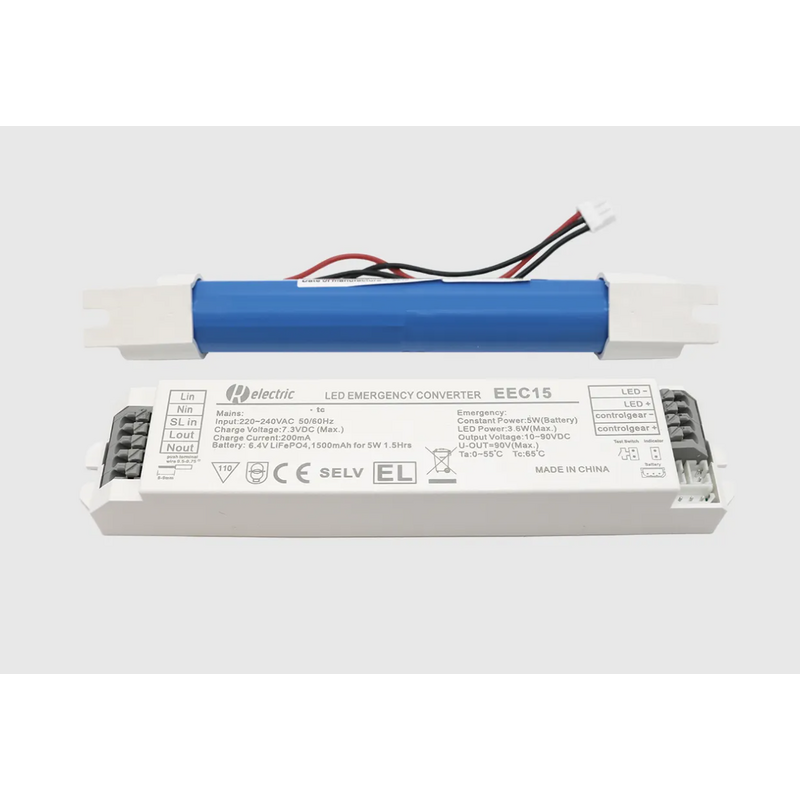 Kit de Emergência MAXLED LiFePO4 1500mAh Input DC-10-90V Output 5W 6,4V