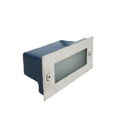 Aplique LED de Muro Luselamp de Encastrar Inox 8W Luz Quente (3000K)