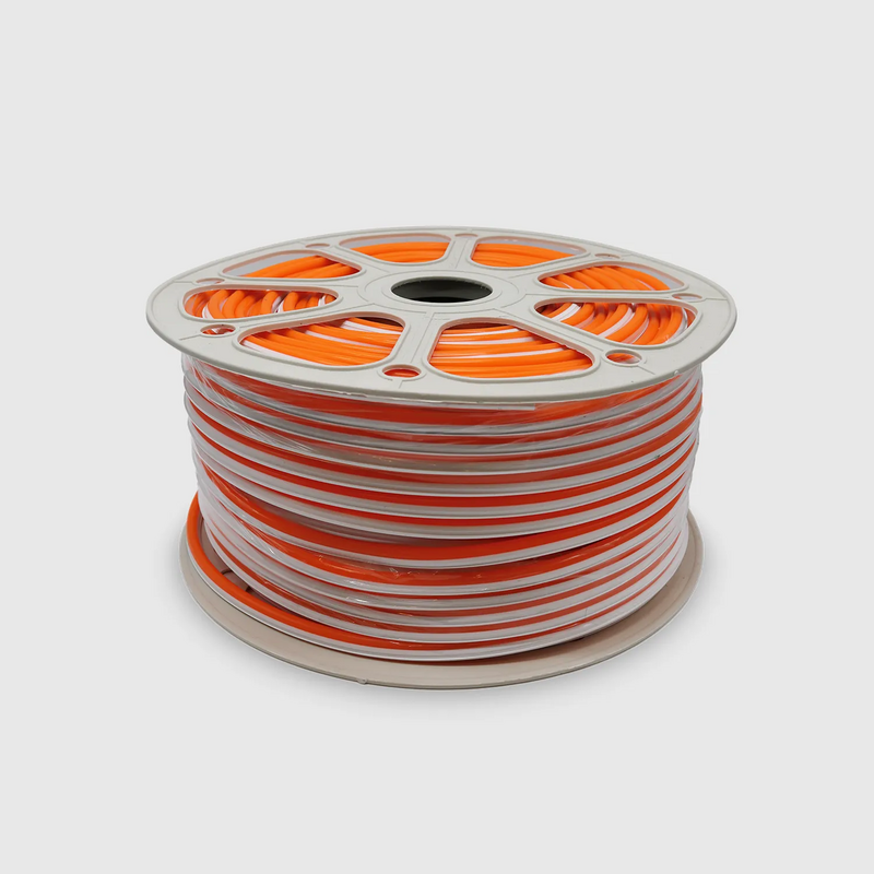 Rolo 100M de Difusor em Silicone 6mm Laranja para Neon 2º Geração MAXLED