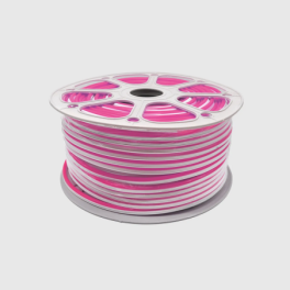 Rolo 100M de Difusor em Silicone 6mm Rosa para Neon 2º Geração MAXLED