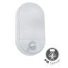 Plafon LED c/ Sensor Infravermelho HOROZ 10W Oval Branco Luz Natural (4200K) IP54