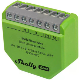 Shelly Dimmer Gen4 - Módulo WIFI / Bluetooth / Zigbee / Matter com regulação Inteligente por Triac