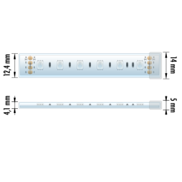 Fita LED 5M EPLUS 24V 14.4W/m 60x SMD 5050 IP67 RGB
