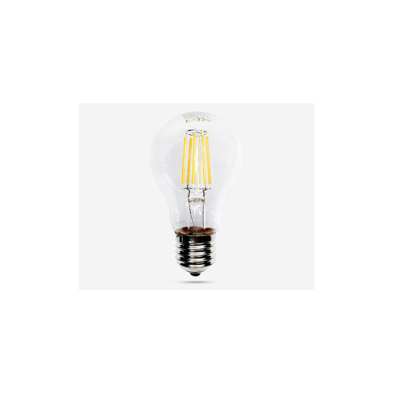 Lâmpada LED ARON E27 A60 Filamento Dimável 6W Luz Quente (2700K)