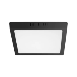 Painel LED Saliente HOROZ 36W Quadrado Preto CCT3 (3000K/4000K6500K)