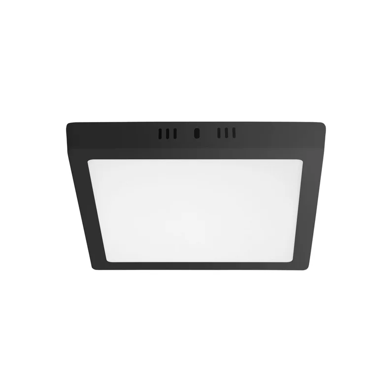 Painel LED Saliente HOROZ 36W Quadrado Preto CCT3 (3000K/4000K6500K)