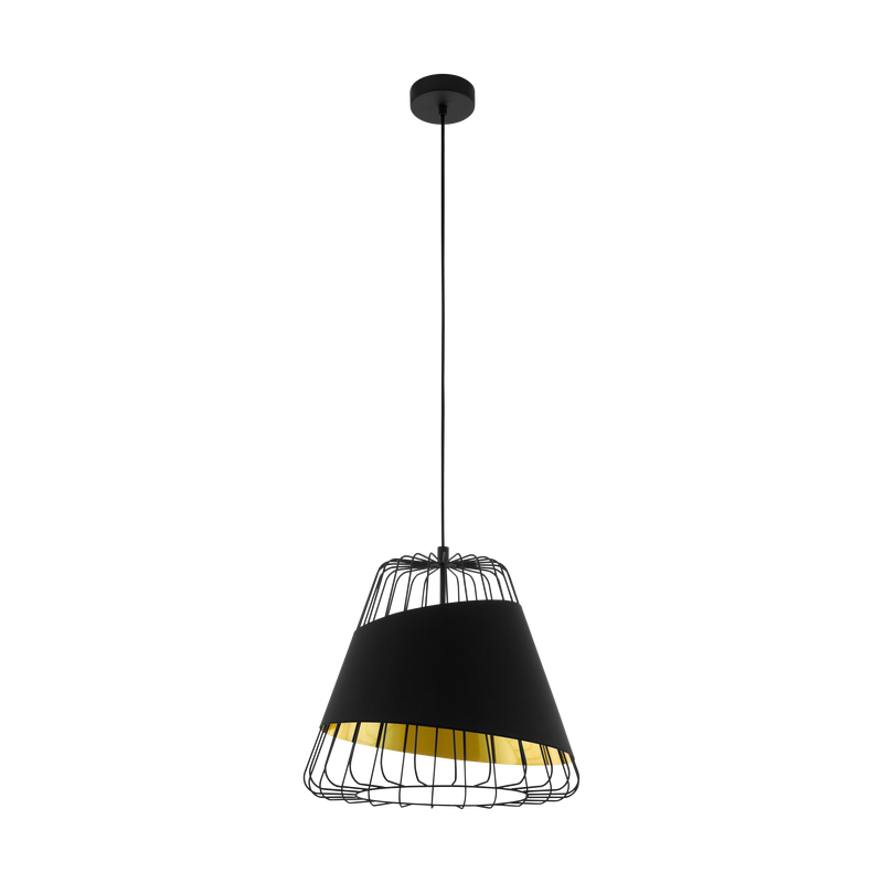 Candeeiro Suspenso EGLO Austell Ø 360 mm Cobre Preto E27